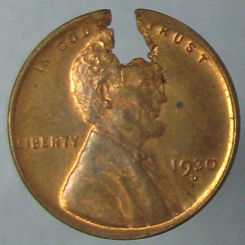 1930-D-Lincoln-Wheat-Cent-Struck-On-Ragged-Flange---Is-It-MS?